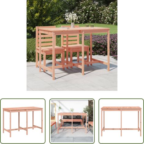 Holz - Gartentisch 159,5x82,5x110 cm Massivholz Douglasie (1/5)