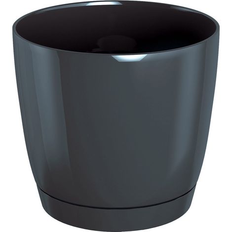 COUBI DUOP135 Blumentopf mit Untersetzer  Graphit