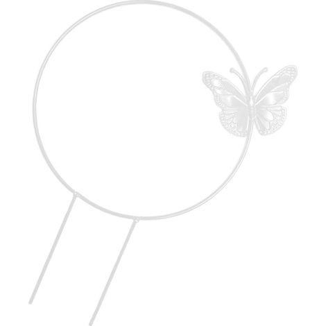 Treillis en fer blanc pour plantes grimpantes de jardin (1/5)