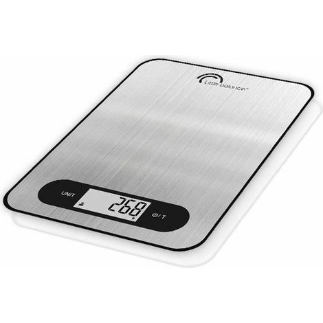 Little Balance Slim bilancia da cucina ricaricabile USB acciaio inossidabile (1/4)