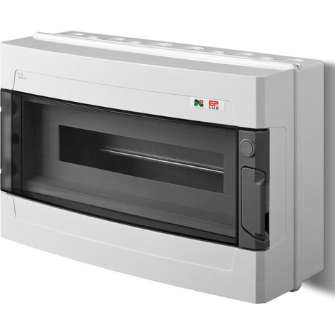 Tableau de distribution modulaire 1x18 en saillie IP40 EP-LUX plus RN 1/18 1905-01