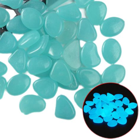 Pierres Lumineuses - 200 Pièces - Pour Décoration Extérieure Jardin Allée Aquarium - Charge Solaire (1/5)