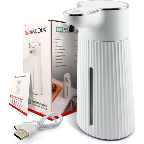 Distributeur de savon liquide sans contact 400 ml, automatique, grand format, USB-C, infrarouge (1/5)