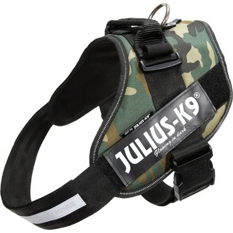 Pettorina IDC Julius K9 Powerharness Con Fantasia (ITA)  - Pettorina IDC Julius K9 Powerharness Con Fantasia (ITA) - Camouflage, XXL / Taglia 3 (82-115cm)