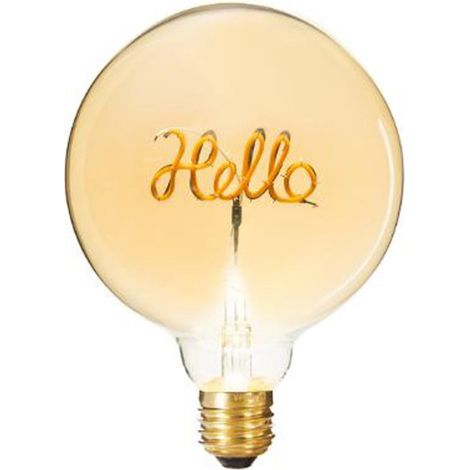 Ampoule Décorative à Filament "Hello" 17cm Ambre (1/4)