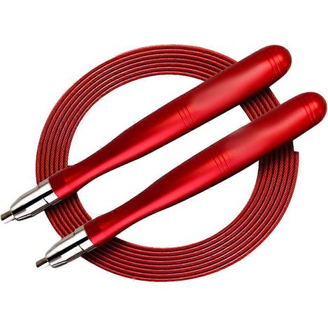 Corde à sauter rapide, conception ajustable, poignées ergonomiques en mousse (1/4)