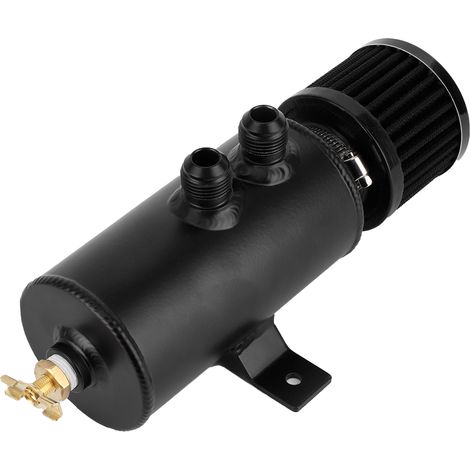 Kit de récupération d'huile moteur 750 ml universel AN10 en aluminium avec chicanes, raccord de tuyau et filtre (1/5)