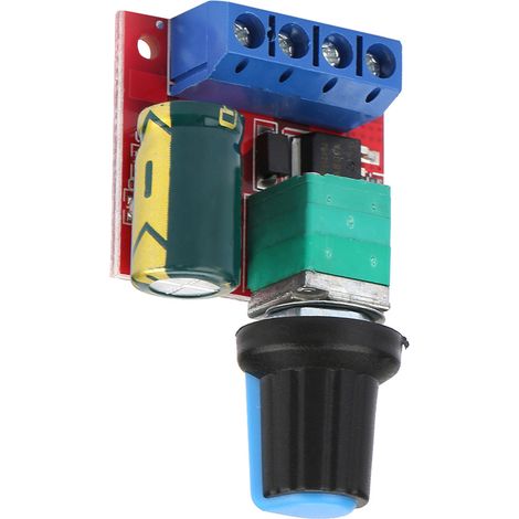 Contrôleur de vitesse pour moteur CC 5V-28V 5A PWM, régulateur de tension, variateur LED (1/5)