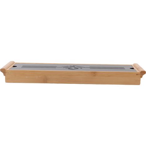 Plateau de service en bambou style chinois pour cérémonie du thé Kung Fu (1/5)