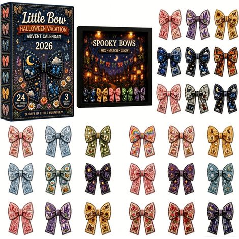 Advent Calendar 2026: Halloween Countdown Calendar with Bows (1/5)