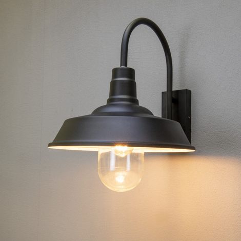 Grande applique d'extérieur noir Trapani (1/3)