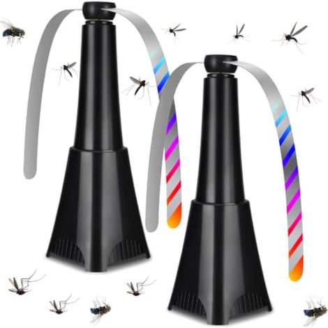 2PCS Mouches et Moustiques Repoussent Les Ventilateurs d'insectes Gardez Les Mouches et Les Insectes Loin de la Nourriture sans Utiliser de Produits Chimiques Profitez de Vos Repas à l'extérieur (1/5)