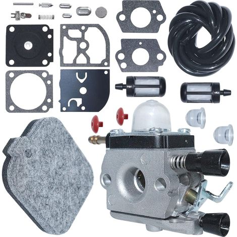 Carburateur pour Zama pour Stihl BG45 BG55 BG65 BG85 C1Q-S68G souffleur de feuilles 4133-121-5200, carburateur, kit de réparation de carburateur, joint, filtre à air, conduite de carburant (noire), fi (1/5)