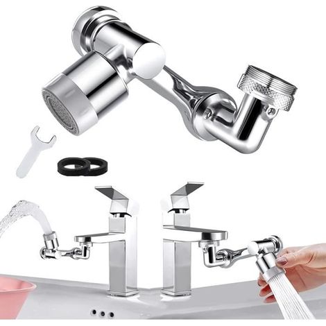 Robinet d'extension multifonction rotatif rotatif à 1080 ° pivotant pour robinet de robinet, rallonge de robinet (1 pièce arge[660] (1/4)