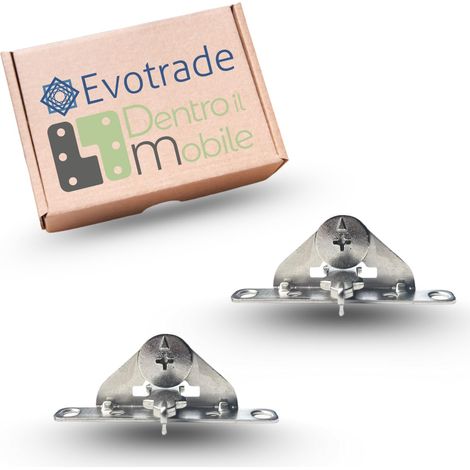 Fixation Frontale Tiroir Supra Indaux – Compatible Hafele – Entièrement en Acier, 2 Pièces (1/5)
