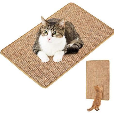 Tapis Griffoir - Naturel - 60x40 cm - Antidérapant - Respectueux de l'environnement - Pour Chats (1/4)