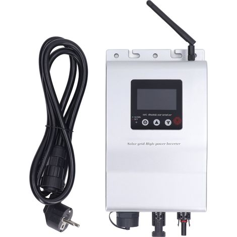 Onduleur solaire avec raccordement secteur, sortie sinusoïdale pure, micro-onduleur Wi-Fi, prise européenne, 110 V/220 V, détection automatique, 800 W, 20 A (1/5)