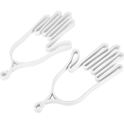 2 Étireurs de Gants de Golf en Plastique Souple, Accessoire de Pratique pour Améliorer la Prise (Blanc)