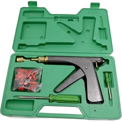 Kit de réparation de pneus de voiture, kit de réparation de pneus de moto, kit de réparation de pneus de garage, kit de mise sous vide pour roues de moto (1/5)