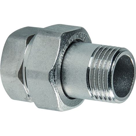 RACCORDO DIRITTO 3 PEZZI MASCHIO FEMMINA IN OTTONE CROMATO SERIE 1200 3/4   ICMA  S.P.A.