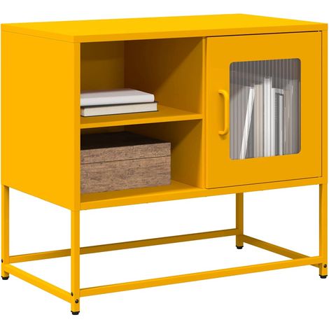 TV-Schrank Senfgelb 68x39x60,5 cm Stahl