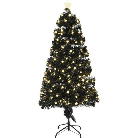 Luca Lighting Sapin de Noël artificiel illuminé Blanc chaud H150xl65xL65cm (1/4)
