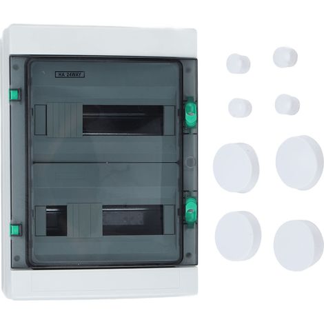 Boîte de Protection de Distribution à 24 voies, jonction étanche IP65 sur Rail DIN pour intérieur et extérieur électrique