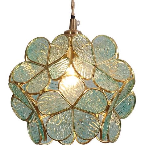 Plafonnier Tiffany, verre à fleurs de cerisier, 21 cm (1/5)