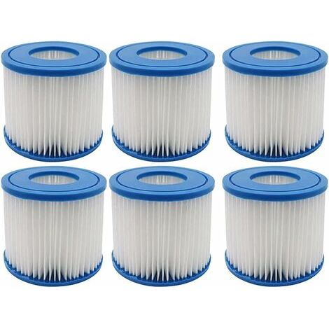 Aiperq Pack of 6 Hot Tub Filters for Swimming Pools - Type D - Replacement Filter Cartridge for Summer Waves MINKUROW (1/4)