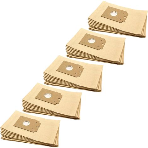 vhbw 50x sacchetto compatibile con Ufesa Mini Mousy aspirapolvere - in carta, 28cm x 17cm, color sabbia