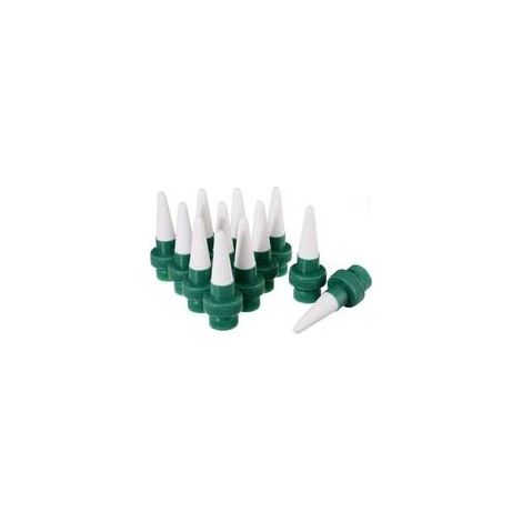 Pointes arrosage automatiques 12 pièces système de piquets d'arrosage céramique pour fleurs et irrigation goutte à goutte (1/5)