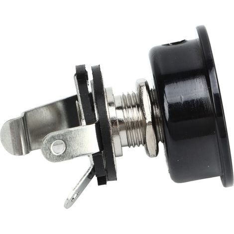 Jack Guitare Électrique, Contact Optimal Connexion Stable, Prise Jack Métal Noire Entrée Sortie, Connecteur Fiable pour Instrument (1/5)
