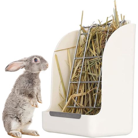 Mangeoire À Foin - Pour Lapin Chinchilla Cochon D Inde Cobaye Hamster - Fixation Murale - 1 Pièce