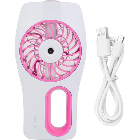 Ventilateur Humidificateur Portable - USB Rechargeable - Pulvérisation d Eau - Pour Bureau Maison Extérieur - 1 Pièce (1/5)