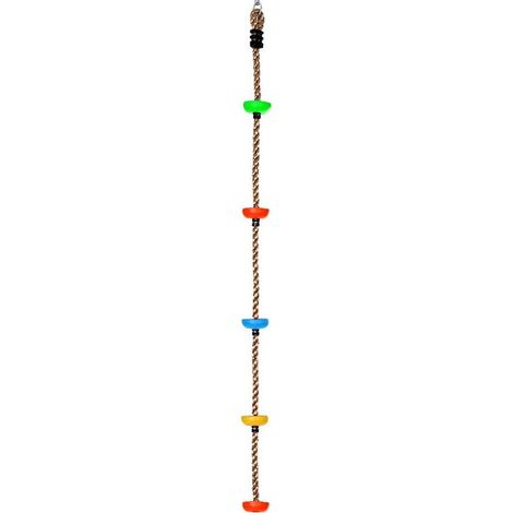 Cuerda de escalada de 2 m con placas para los pies - Cuerda de escalada - Cuerda Ninja - Accesorio (1/5)