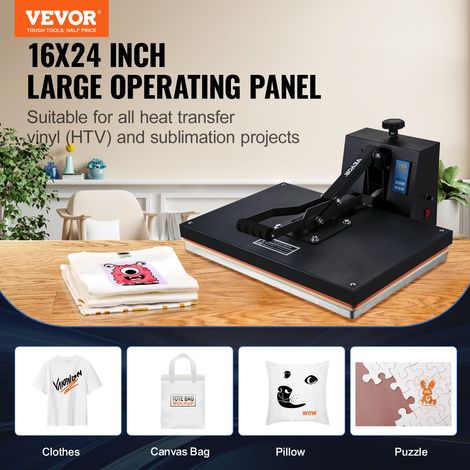 Presse à Chaud 40 x 60 cm, Machine de Sublimation Textile 1700 W Chauffage Rapide, Presse à Chaleur Transfert par Sublimation, Numé… (1/5)