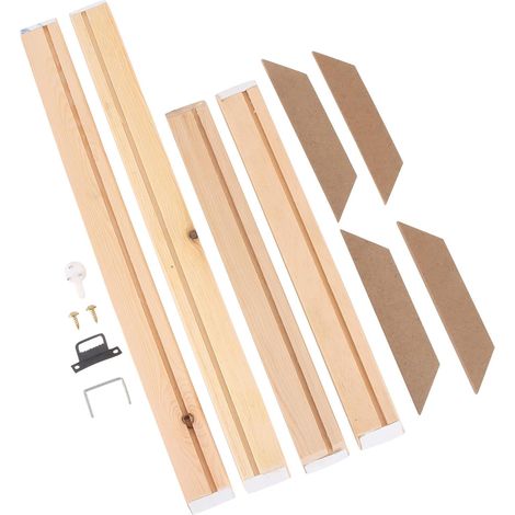 1 Set Cadre Photo en Bois Massif pour Bricolage, Cadre Photo Mural Moderne, Structure Solide, Bois, Solide, Décoration Maison et Bureau (1/5)