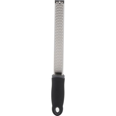 Râpe multifonctionnelle de cuisine en acier inoxydable, zesteur noir pour citron, chocolat et fromage, outil de râpage et éplucheur (1/5)