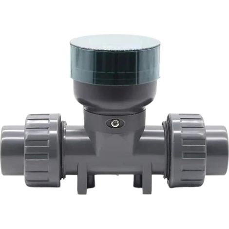 Débitmètre d'eau numérique en PVC, avec écran LCD, Sortie RS485, capteur de Tuyau résistant aux acides et aux alcalins, for l'irrigation(ZJPVC-LCD-DN25) (1/3)