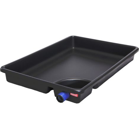 Bac de fuite multifonction 890 x 610 mm avec siphon et buse de vidange
