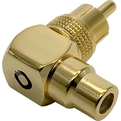 Oehlbach Sound-AD 90 Cinchwinkeladapter  [1x Cinch-Stecker - 1x Cinch-Buchse]