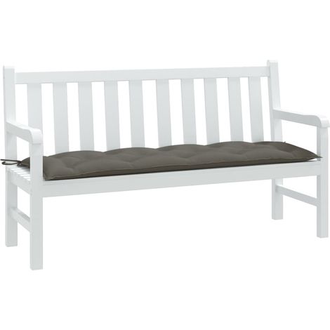 Gartenbank-Auflage Melange Dunkelgrau 150x50x7 cm Stoff