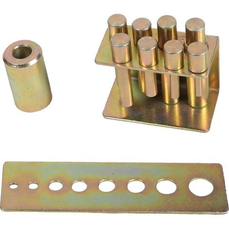 KS TOOLS 160.1165 PERFORMANCE LOT DE 8 MANDRINS DE PRESSION POUR PRESSE D'ATELIER HYDRAULIQUE (1/2)
