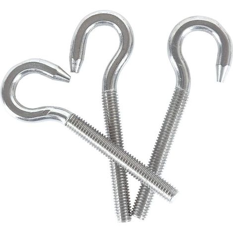 Anneaux de vis M8 en acier inoxydable 304 avec crochet rond allongé (1/4)
