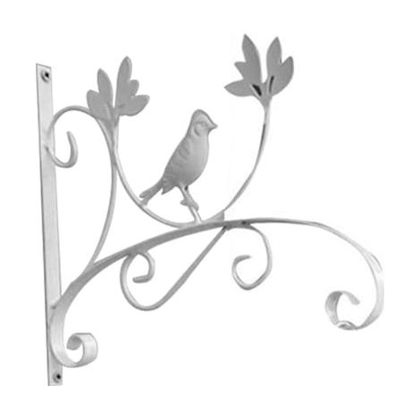 Crochets muraux pour plantes, crochets muraux pour plantes suspendues, stabilisateur pour carillons éoliens suspendus, blanc floral (1/5)