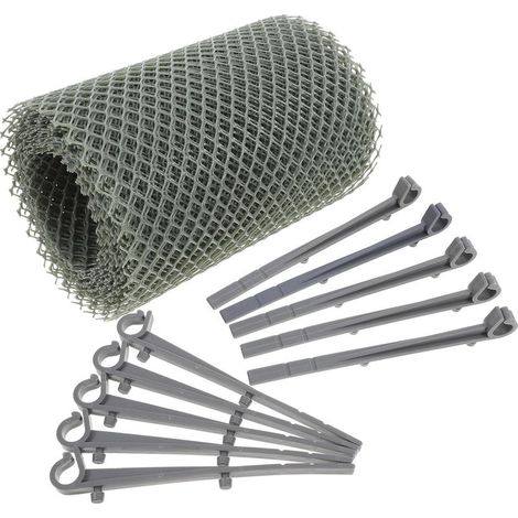 Protège-gouttières en Maille Pvc 6m X 15cm avec Grille Filtrante pour Gouttières, Installation Facile DIY pour Toitures et Différents Types de Maisons (1/5)