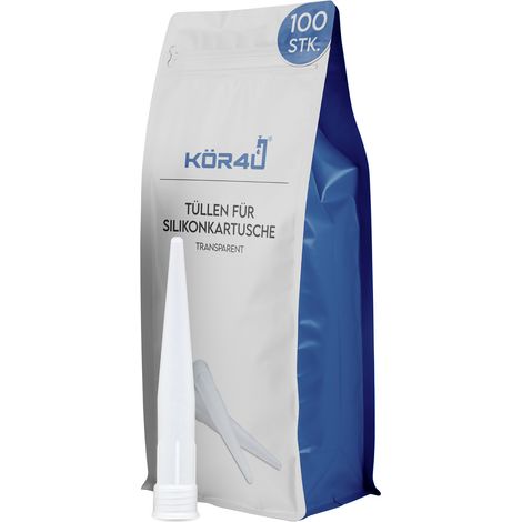kör4u Tülle für Silikonkartusche transparent 100 Stück