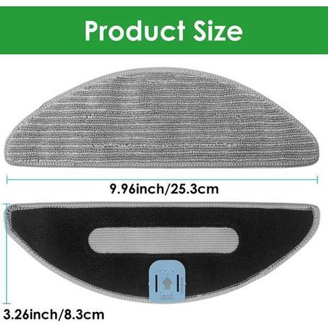 15 couleurs : Gris. Matière : Tapis de nettoyage en tissu pour iRobot Roomba Combo i5