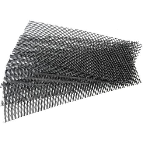Lot de 5 tapis de jardinage en maille pour trous de pots de fleurs, tapis de fond pour rempotage de plantes et bonsaïs (30 x 10 cm) (1/5)