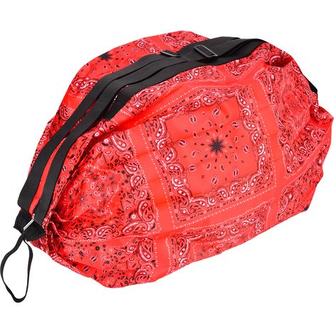 Sac à dos shopping pliable réutilisable écologique pour courses et voyage, rouge (1/5)